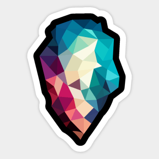 Clothing geometric design - Origami Sticker